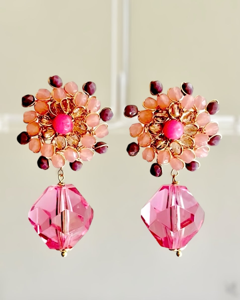 Orecchini Mandàla crystal