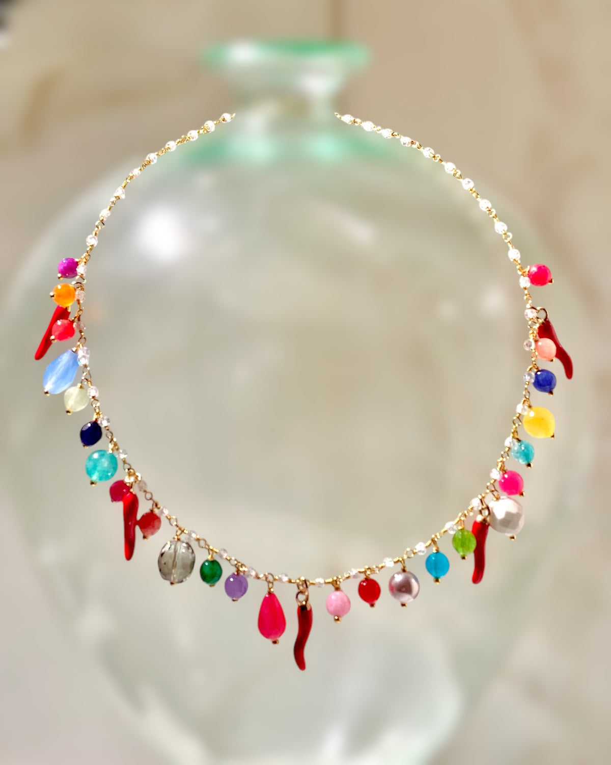Collana con cornini