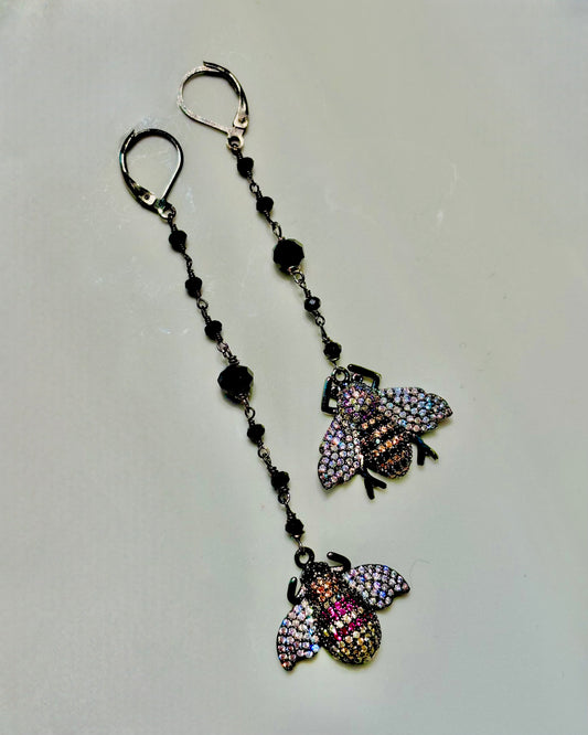 Orecchini con apine di Swarovski