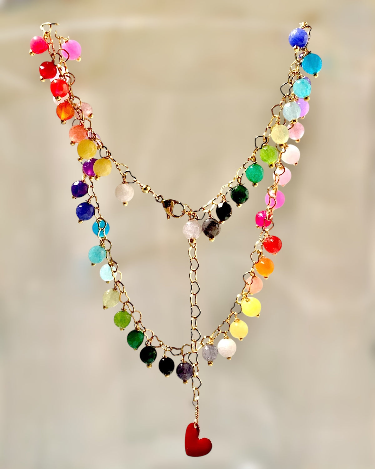 Collana love is love in pietra naturale