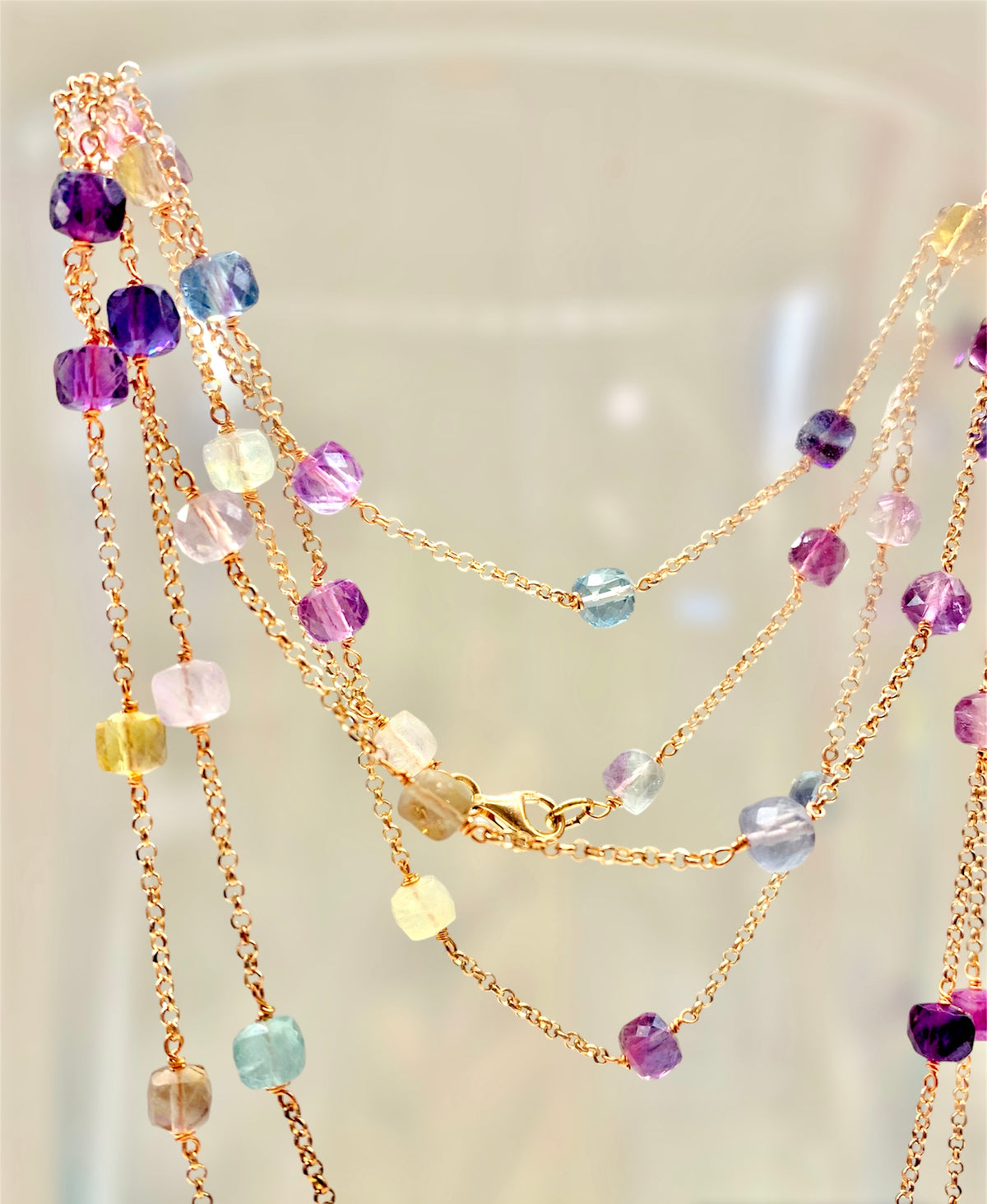 Collana fluorite