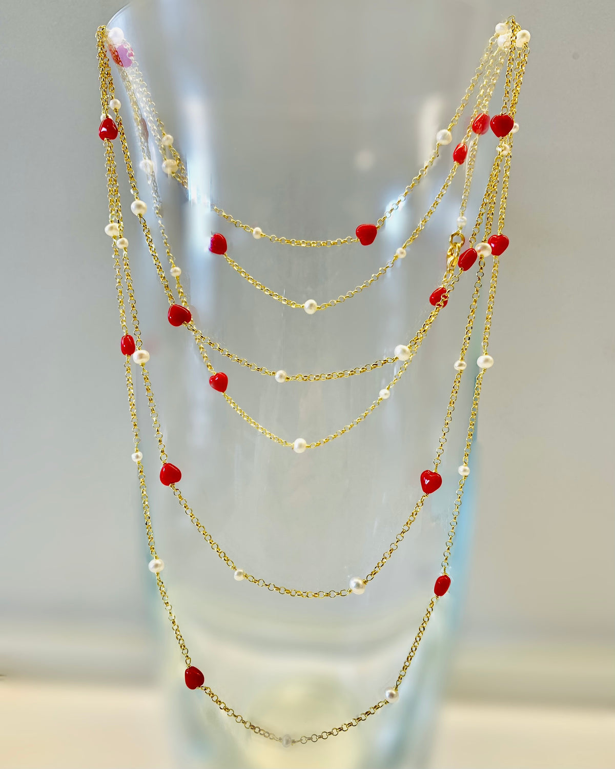 Collana cuoricini
