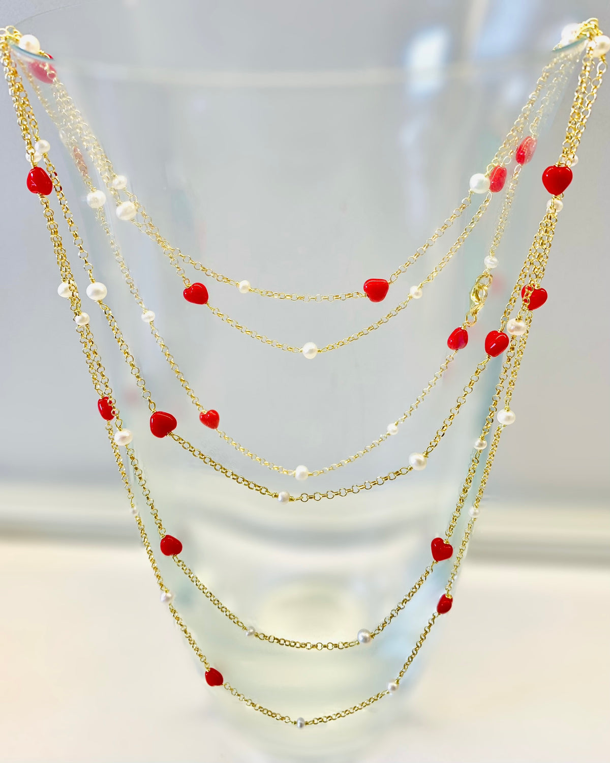 Collana cuoricini